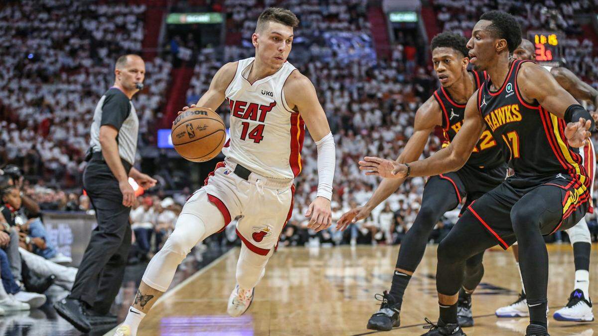 Tyler Herro promedió 20,7 puntos, casi cuatro más por partido que cualquier otro suplente en la liga, además de que tuvo un papel importante para asegurar que el Heat terminara como líder en la Conferencia Este.