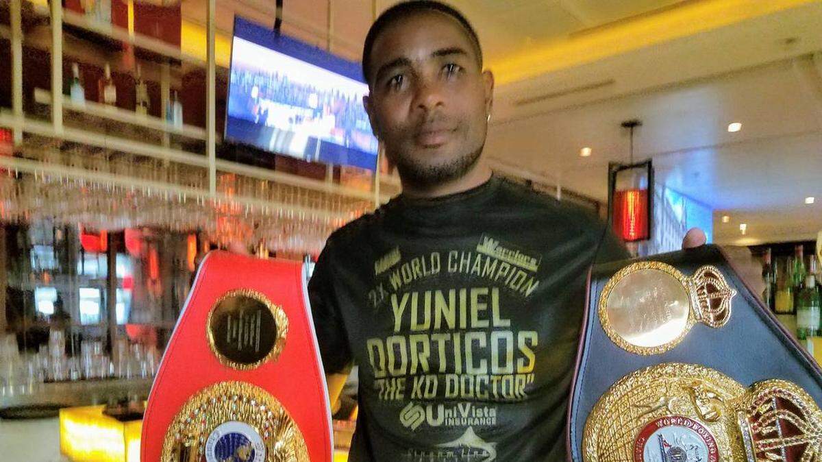 Yuniel Dorticós, uno de los grandes nombres del boxeo cubano en la última década, regresó a su cuartel general en Miami con la esperanza de tener una nueva oportunidad en el ring.