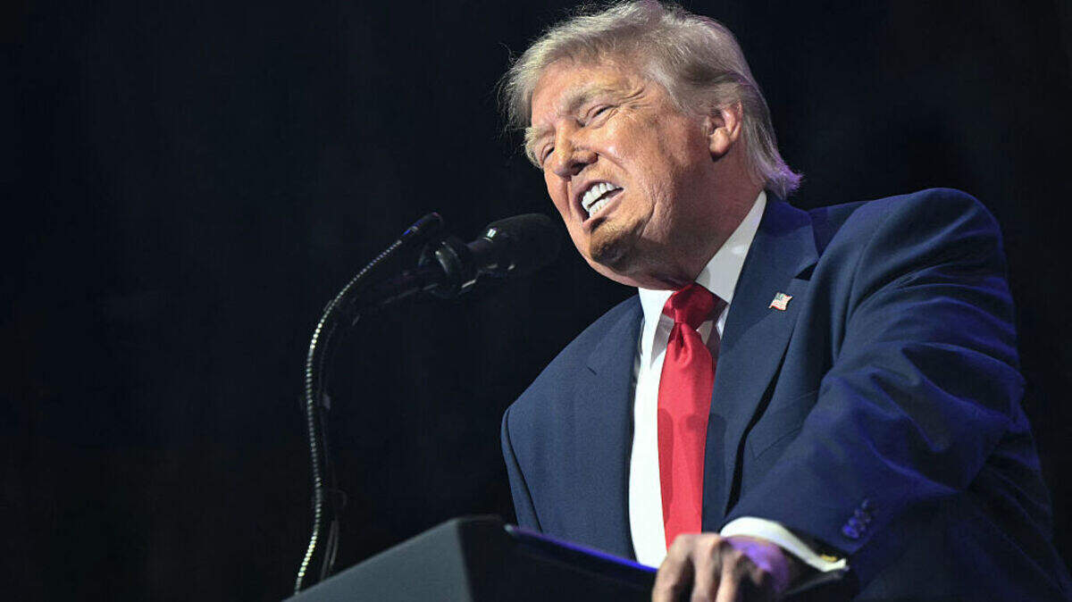 El presidente Donald Trump da un discurso durante una evento para inaugurar “La Gran Feria Estatal Americana”, en el National Mall, el miércoles 24 de junio de 2026, en Washington, DC.