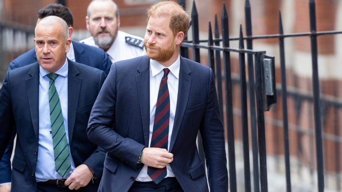 Prince Harry, Duke of Sussex arrives at the Royal Courts of Justice for appeal over his downgraded security. (Photo by Phil Lewis / SOPA Images/Sipa USA)
