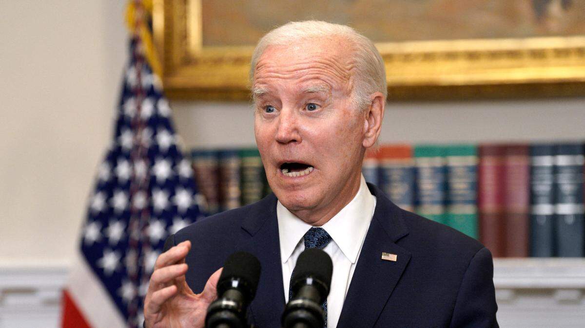 El presidente de Estados Unidos, Joe Biden, habla sobre el acuerdo presupuestario bipartidista en la Sala Roosevelt de la Casa Blanca, el 28 de mayo de 2023.