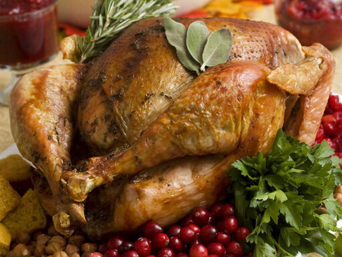 Un pavo cocinado para el Día de Acción de Gracias en noviembre de 2009, en Concord, EEUU.