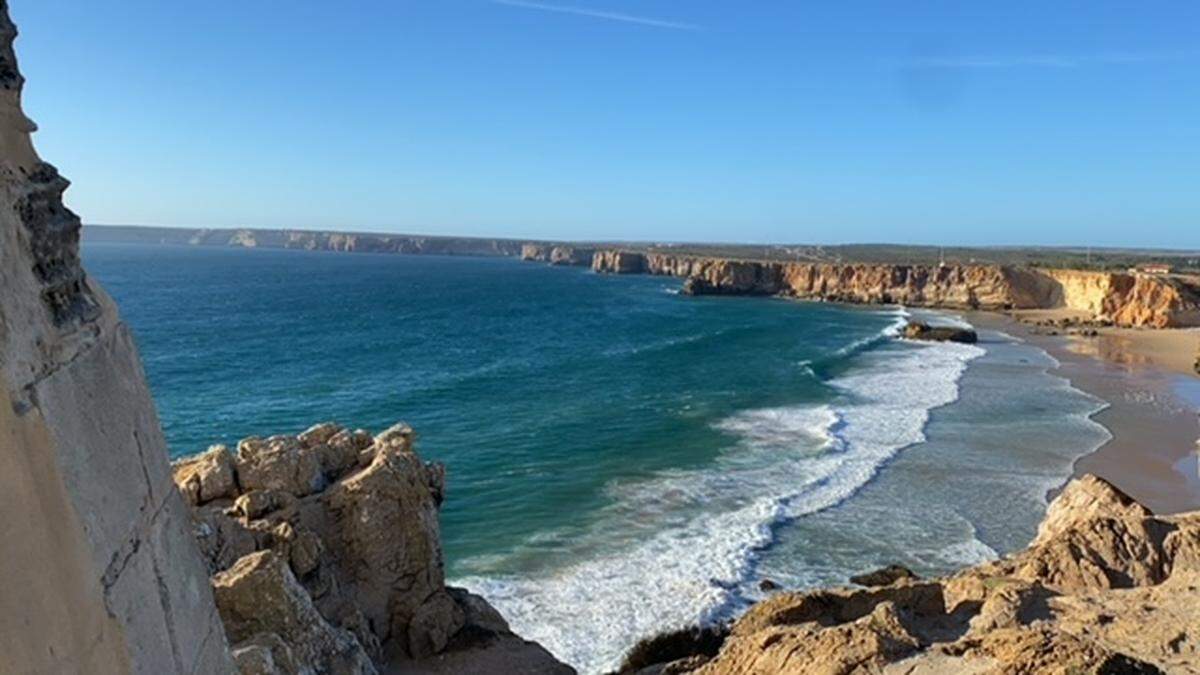 Rocas y playas de Sagres, sudoeste de Portugal.