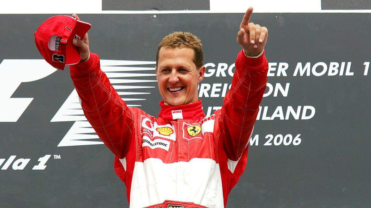 Michael Schumacher, Ferrari, gana el Gran Premio de Alemania el 30 de julio de 2006.
