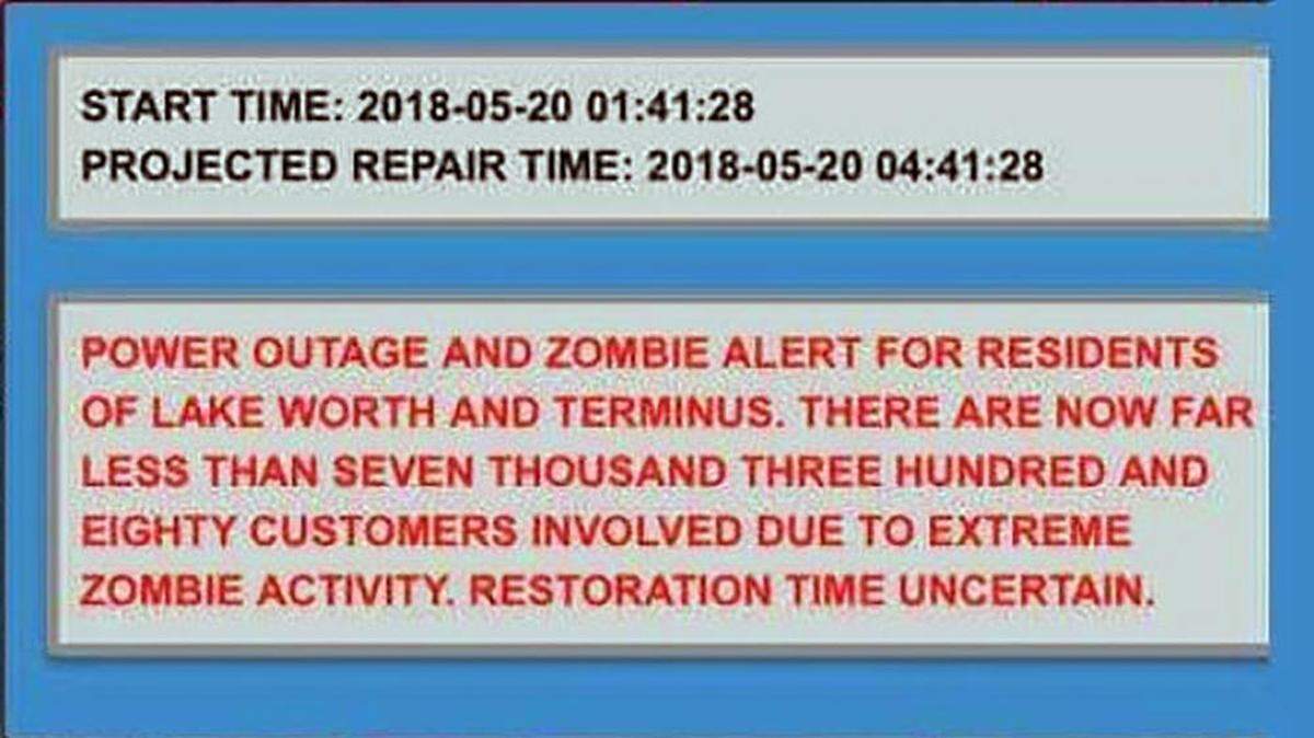 The warning that came to Lake Worth residents in Palm Beach County.