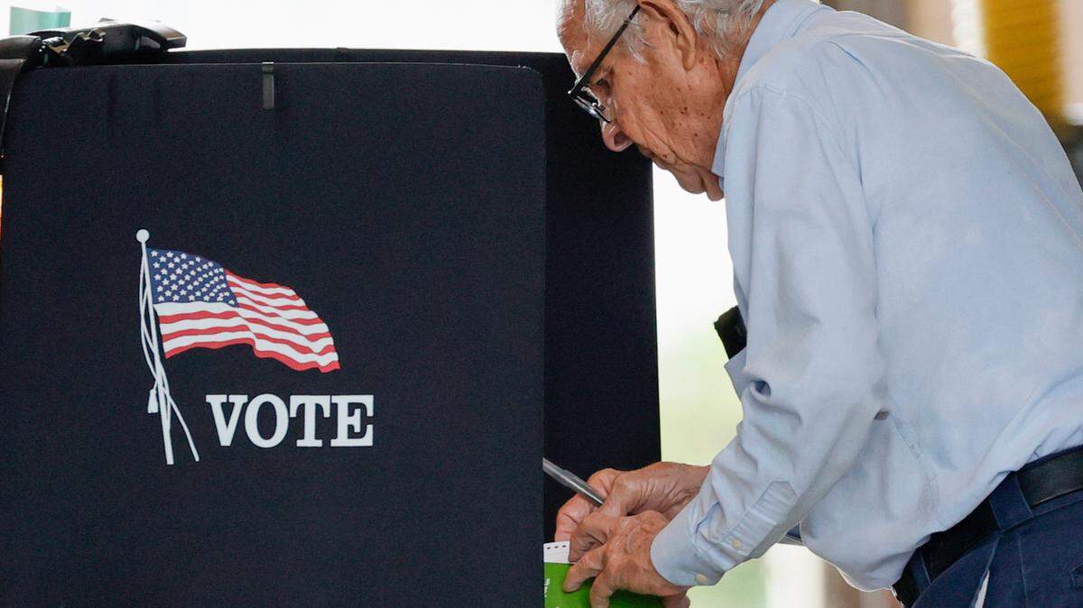 Hialeah resident Otto Fernandez, 93 years old casting his vote during the Hialeah General Municipal and Special Elections in Miami-Dade County at the Hialeah Fire Station # 5 on Tuesday, November 2, 2021.