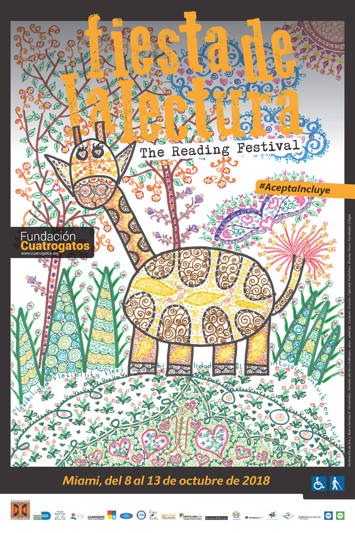 Cartel de la Fiesta de la lectura 2018.