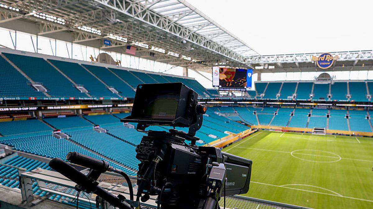 Vista general del interior del Hard Rock Stadium, sede de la Copa Mundial de la FIFA 2026, previa al partido del Grupo H de la Copa Mundial de Clubes de la FIFA 2025 entre el Real Madrid CF y el Al Hilal, celebrado en el Hard Rock Stadium el 18 de junio de 2025 en Miami Gardens, Florida.