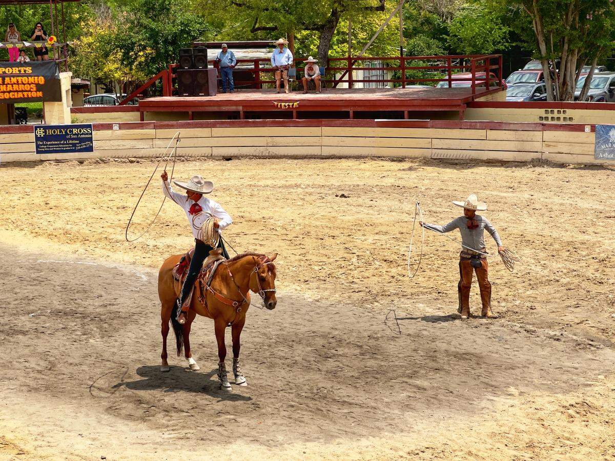 Charros en el evento “Un Día en el Viejo México”.