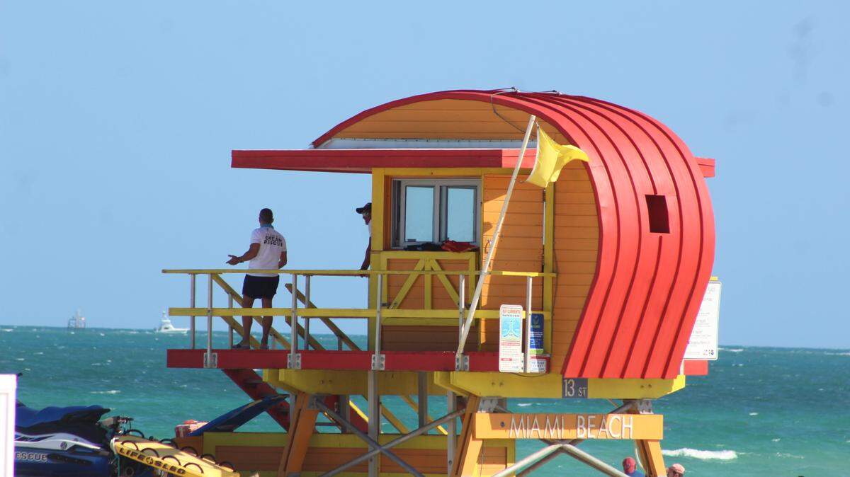 Un día de playa en Miami Beach.