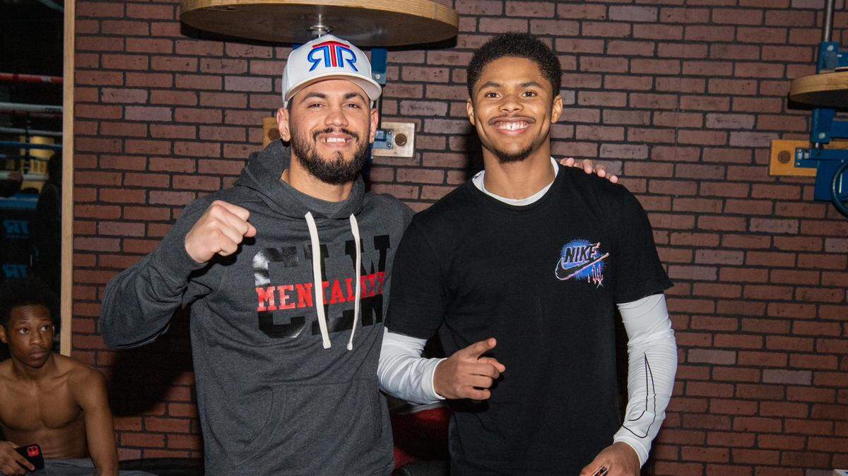 Robeisy Ramírez sostuvo una sesión de entrenamiento con Shakur Stevenson, a quien venciera en los Juegos Olímpicos de Río, pero con quien sostiene una sincera amistad.