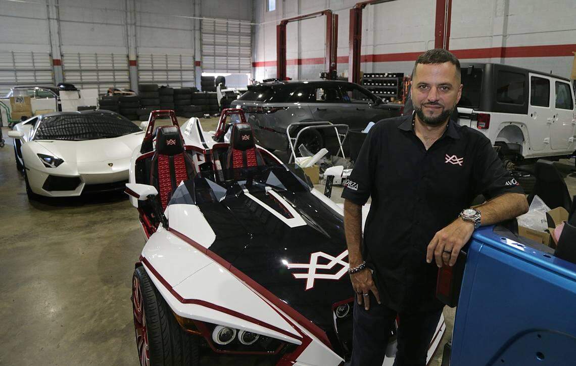 Alex Vega, owner of the Auto Firm in Kendall. In 2019, he was shot several times while sitting in his car in his driveway in his Kendale Lakes home. The trial of his alleged hit got underway Tuesday, April 29, 2025, in Miami federal court.
