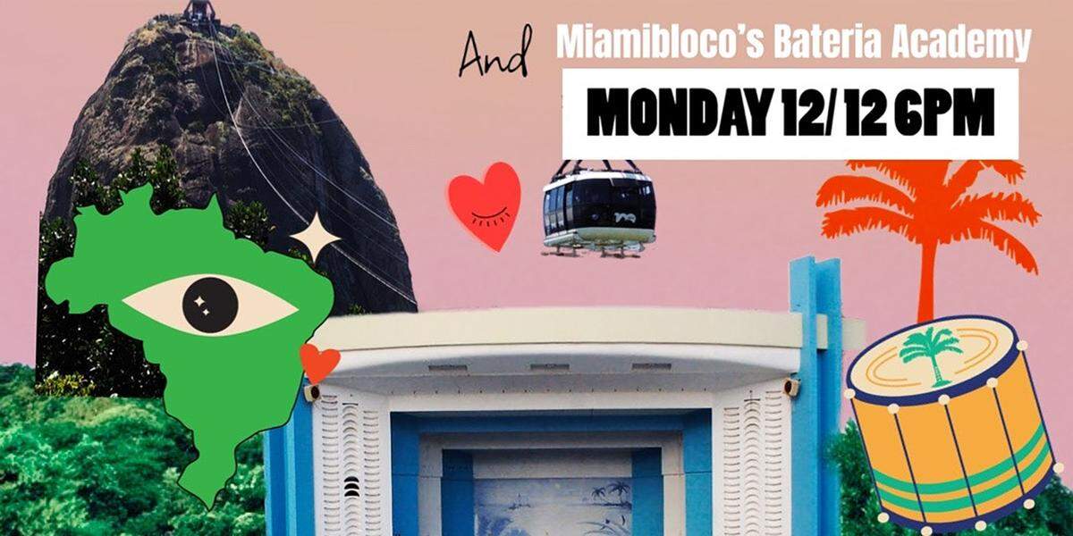 Miamibloco social brasileño en The Miami Beach Bandshell.