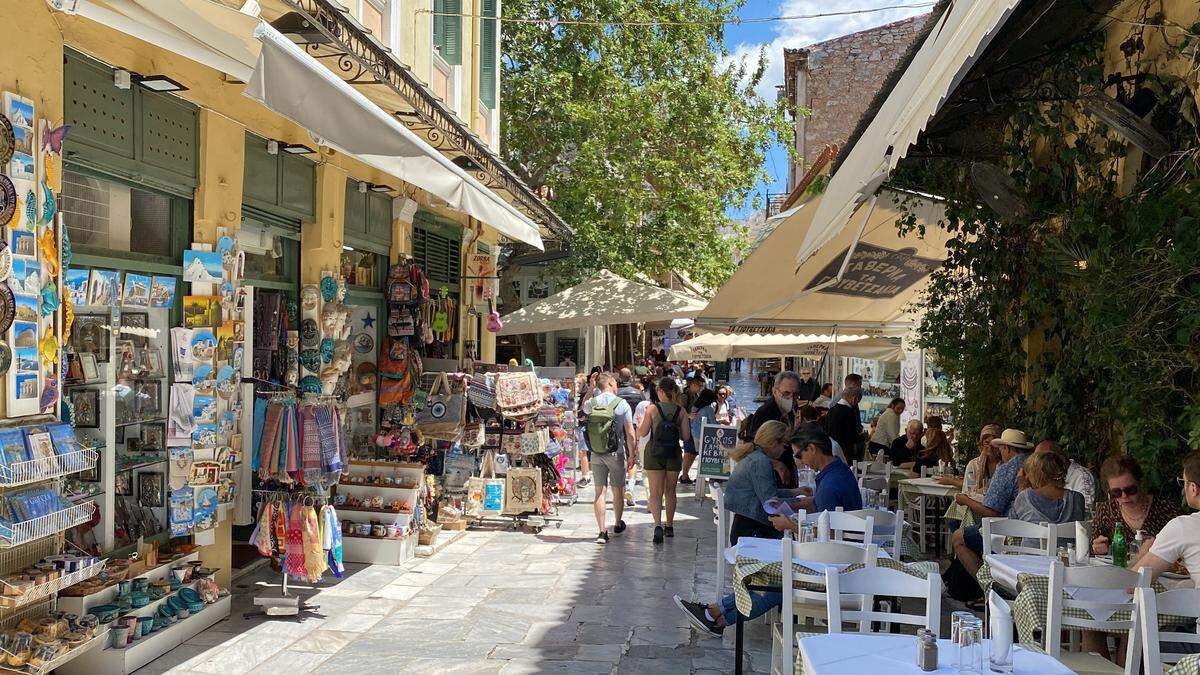 Una de las áreas de Plaka, el barrio viejo de Atenas.
