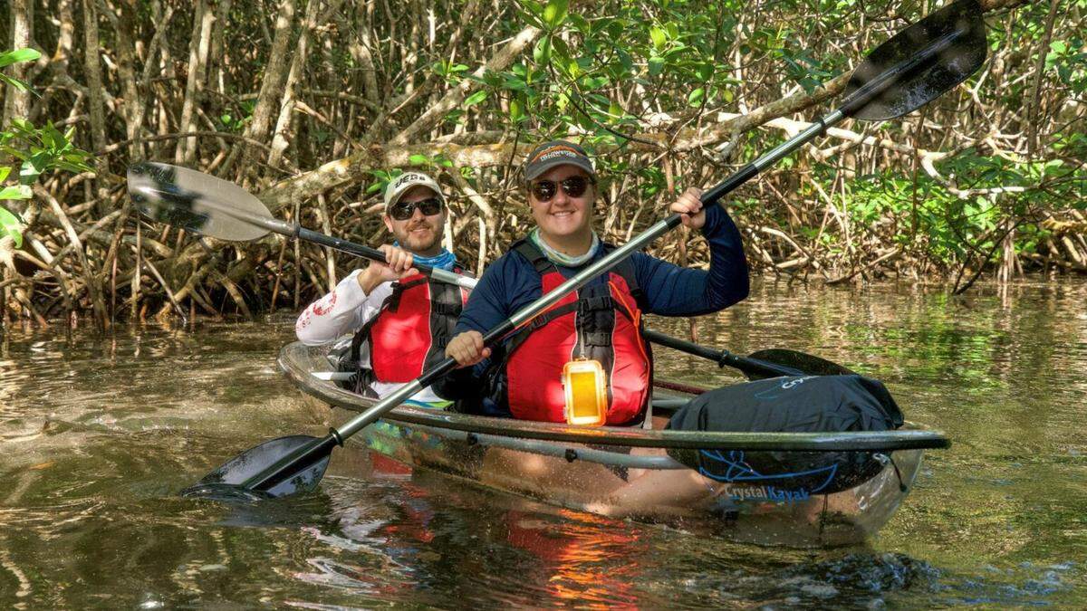 Aventura en kayak transparente por la Bahía de Biscayne.