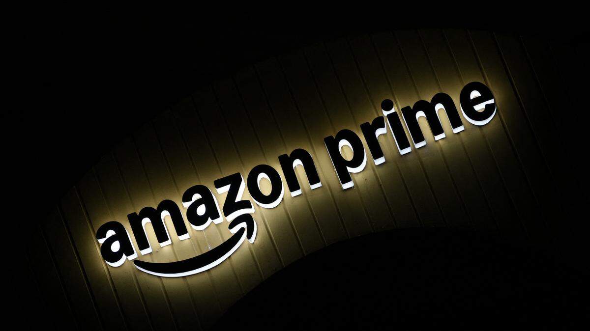 La marca de Amazon se observa durante el lanzamiento de un tráiler en Bombay, India, el 15 de septiembre de 2025.