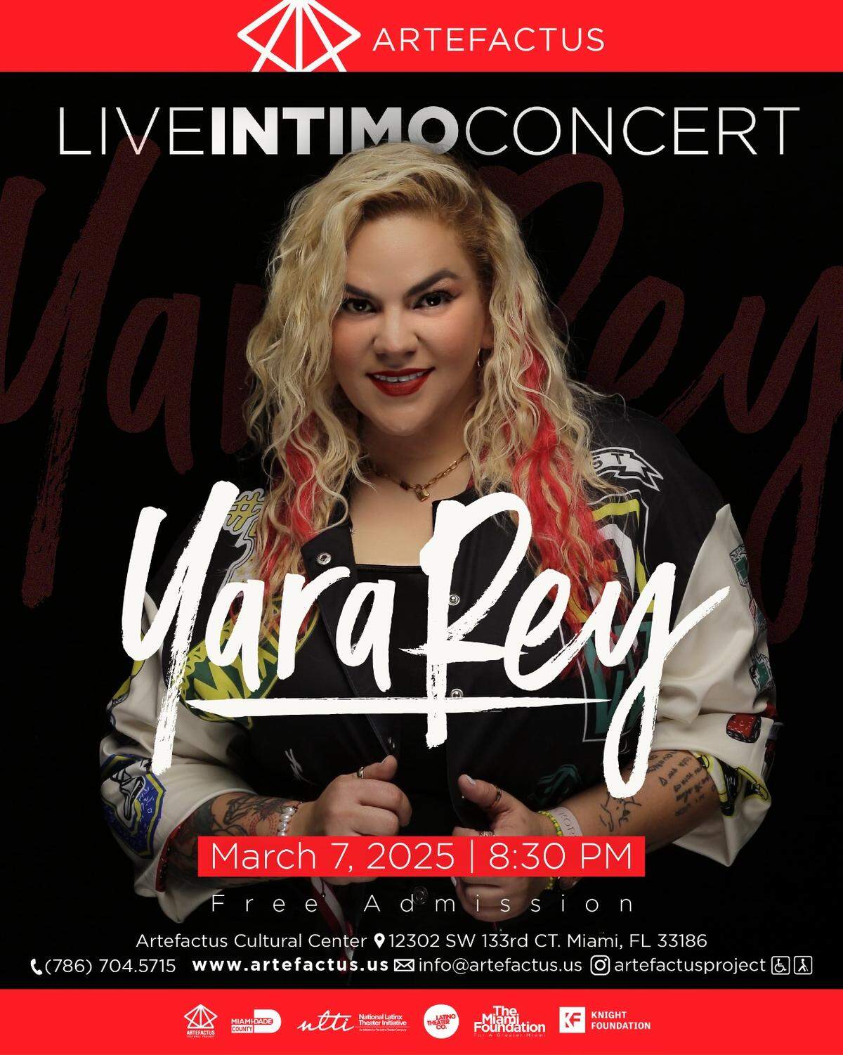 Concierto íntimo en Artefactus con Yara Rey.