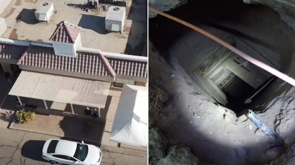 La policía descubrió un túnel de drogas entre México y Arizona.