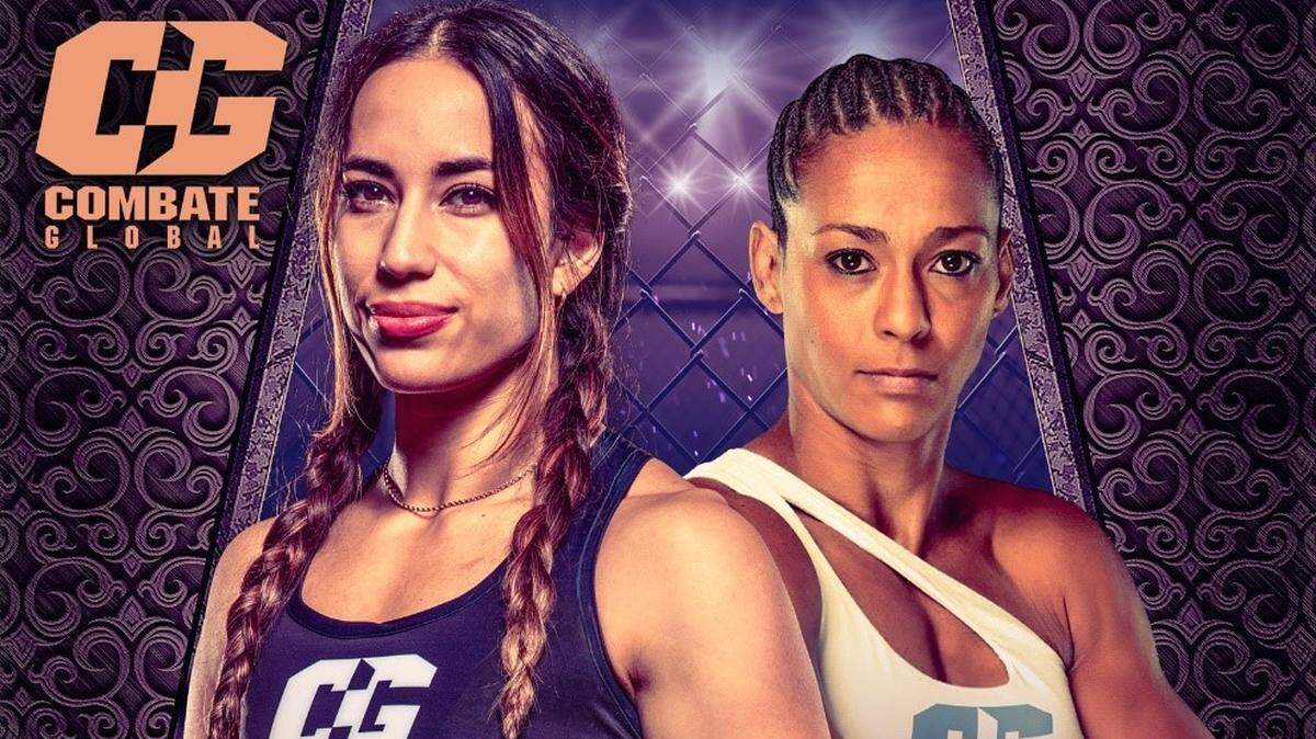 Combate Global y Televisa Univision revelaron que el 8 de junio tendrá lugar un choque en el peso paja (115 libras) entre la estrella invicta Melissa “Mamba’’ Amaya (izq.) y la experta en sumisiones Samantha “Spicy” Jean-Francois.