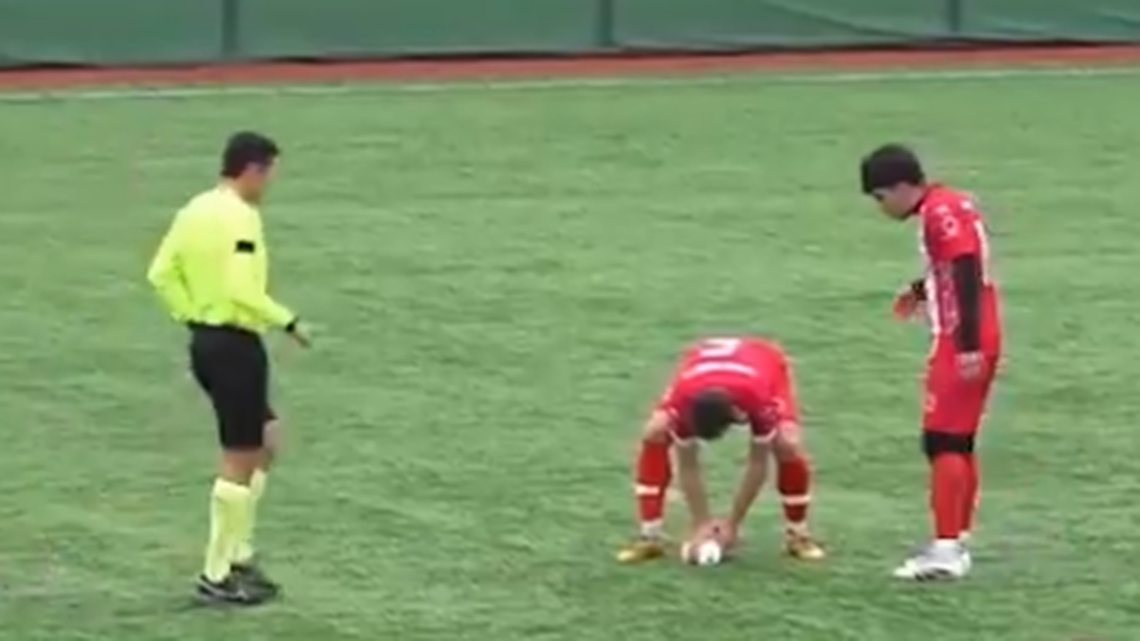 Un futbolista amateur turco salvó la vida de una gaviota al realizarle un masaje cardiaco luego de que el animal recibiese un balonazo durante un partido, una acción cuyo video se ha viralizado en las redes sociales.