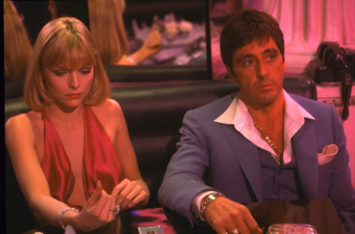 En Coral Gables Art Cinema 'Scarface' (1983) de Brian De Palma con Al Pacino, Michelle Pfeiffer y Steven Bauer. Un clásico que retrata una época violenta de la ciudad de Miami durante la década de 1980.