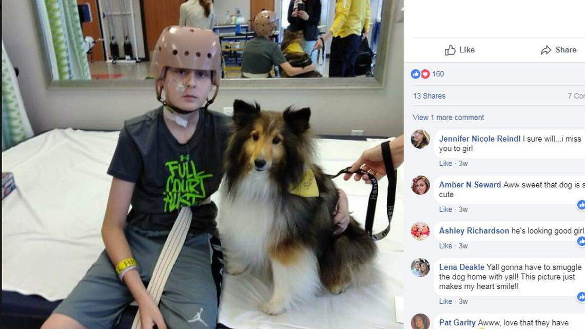 Trenton McKinley, quien se recupera de un aparatoso accidente.