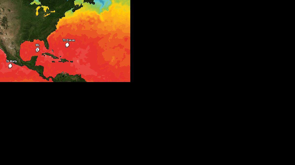 La depresión tropical se encuentra situada 675 kilómetros al sureste de Bermuda, a 27,3 grados norte y 68,9 grados oeste. 