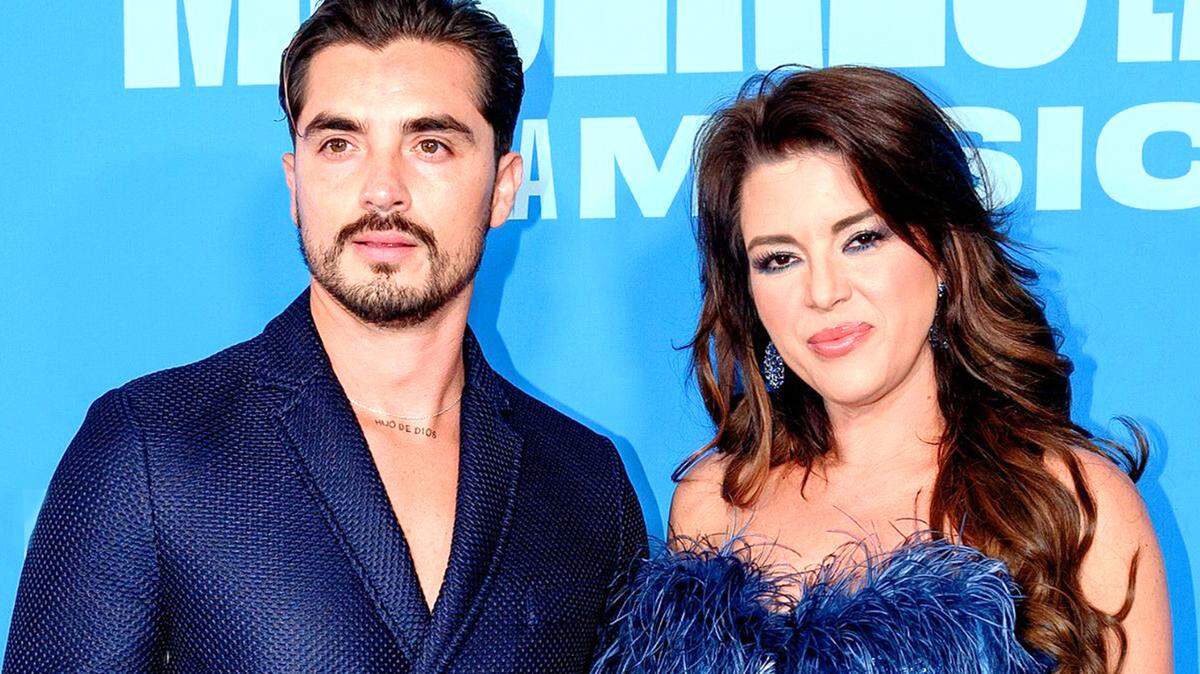 Christian Estrada y Alicia Machado.
