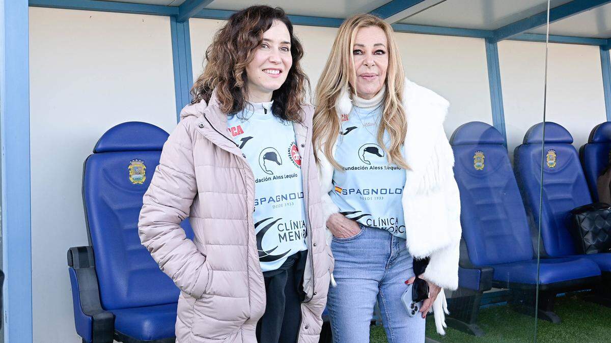 Isabel Díaz Ayuso y Ana Obregón en el Partido Benéfico “Artistas vs Famosos” Europa Press Reportajes / Europa Press 28/12/2024