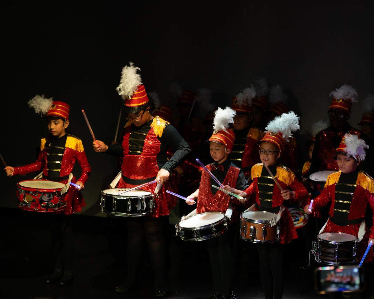 Banda musical de niños del Centro Mater Art Education Program.