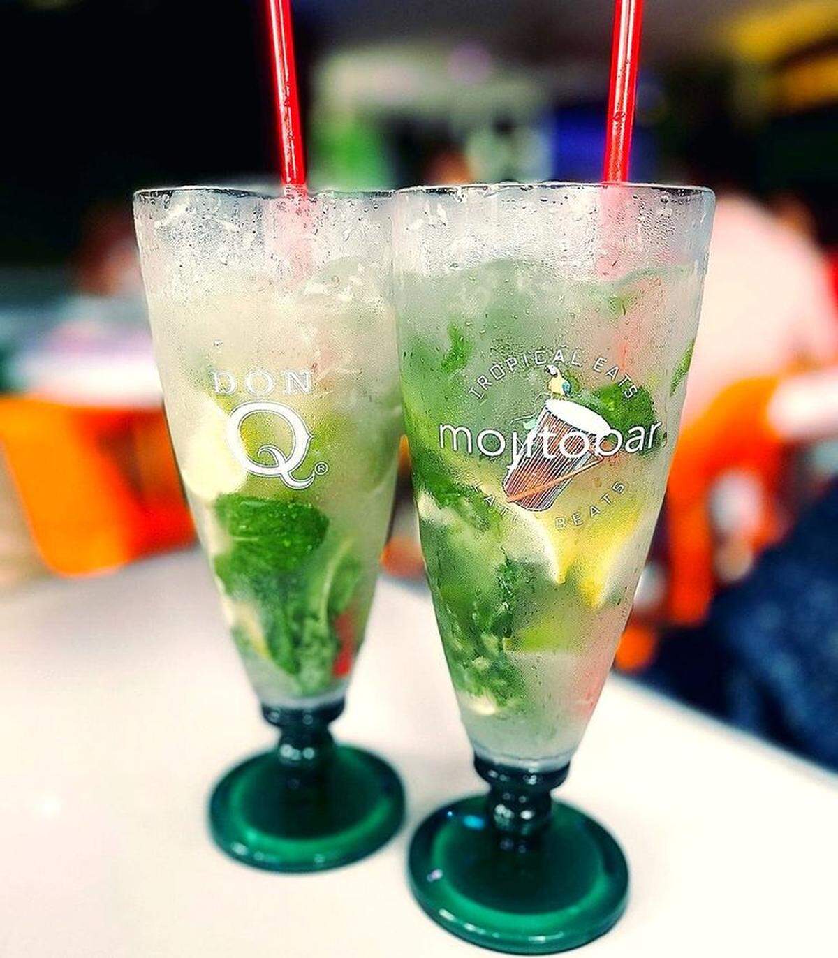 Hay muchos mojitos en el menú del Mojito Bar ubicado en Bayside.
