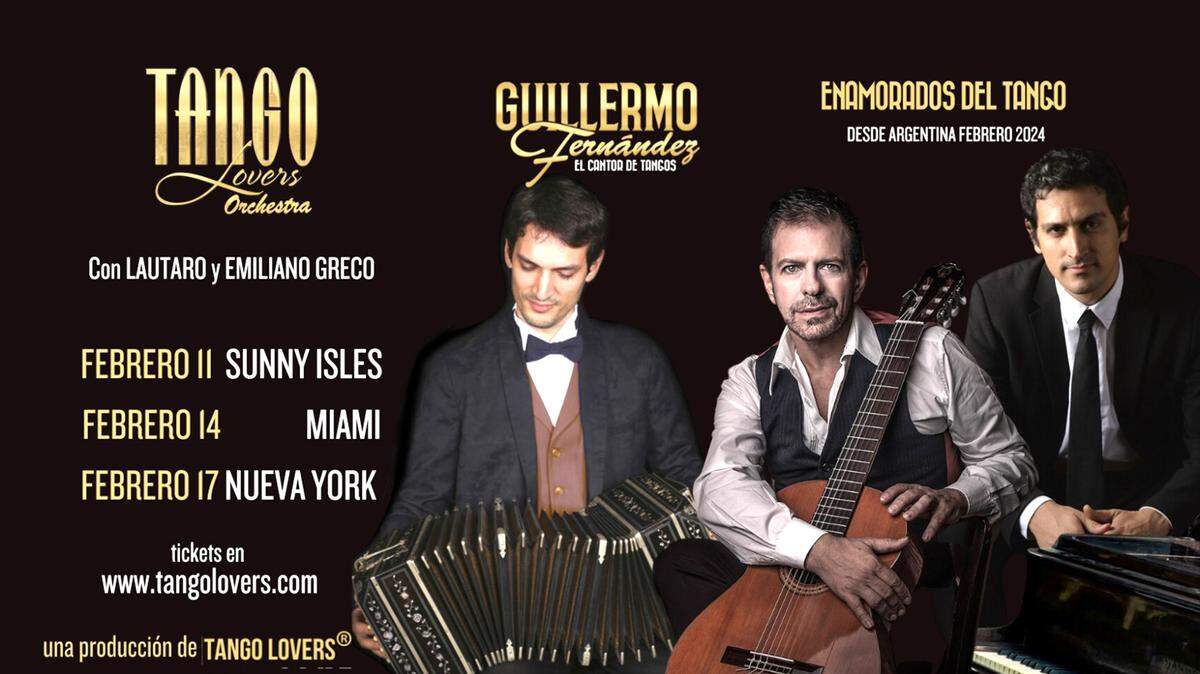 Guillermo Fernández, Lautaro y Emiliano Greco.
