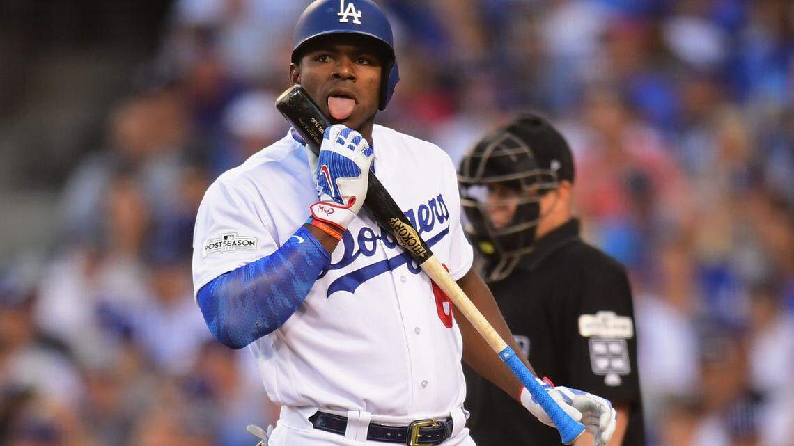 YASIEL PUIG quiere recuperar su mejor forma con los Dodgers de Los Angeles.