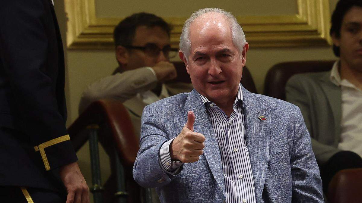 El político opositor venezolano Antonio Ledezma en el Congreso de los Diputados en Madrid, el 11 de septiembre de 2024.