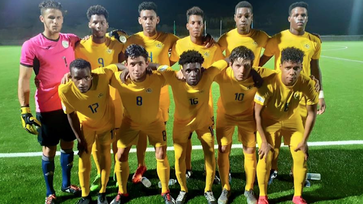 La selección Sub-23 de Cuba que participó este 17 de julio en el partido contra Islas Vírgenes Estadounidenses.