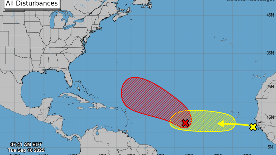 La tormenta Gabrielle podría formarse en el Atlántico. Monitorean otro sistema