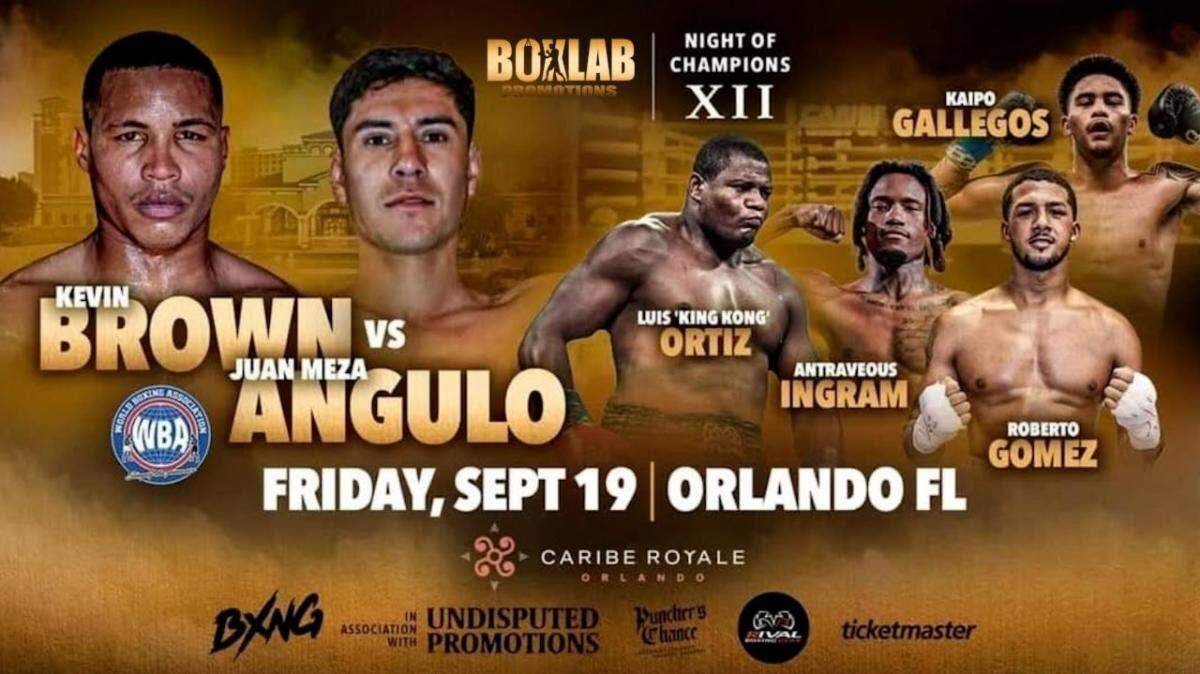 Este 19 de septiembre, el Caribe Royale Resort de Orlando será testigo de una noche que une a dos generaciones de boxeadores cubanos con Kevin Brown y Luis “King Kong’’ Ortiz liderando la función.