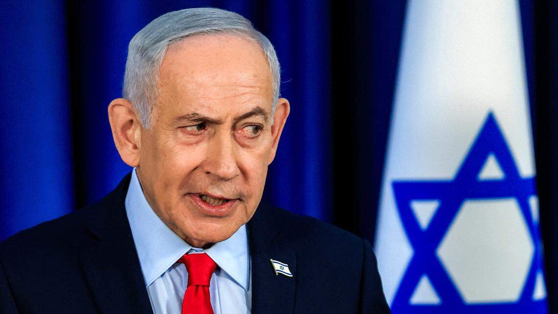 El primer ministro de Israel, Benjamin Netanyahu, habla durante una conferencia de prensa en Jerusalén el 19 de marzo de 2026.