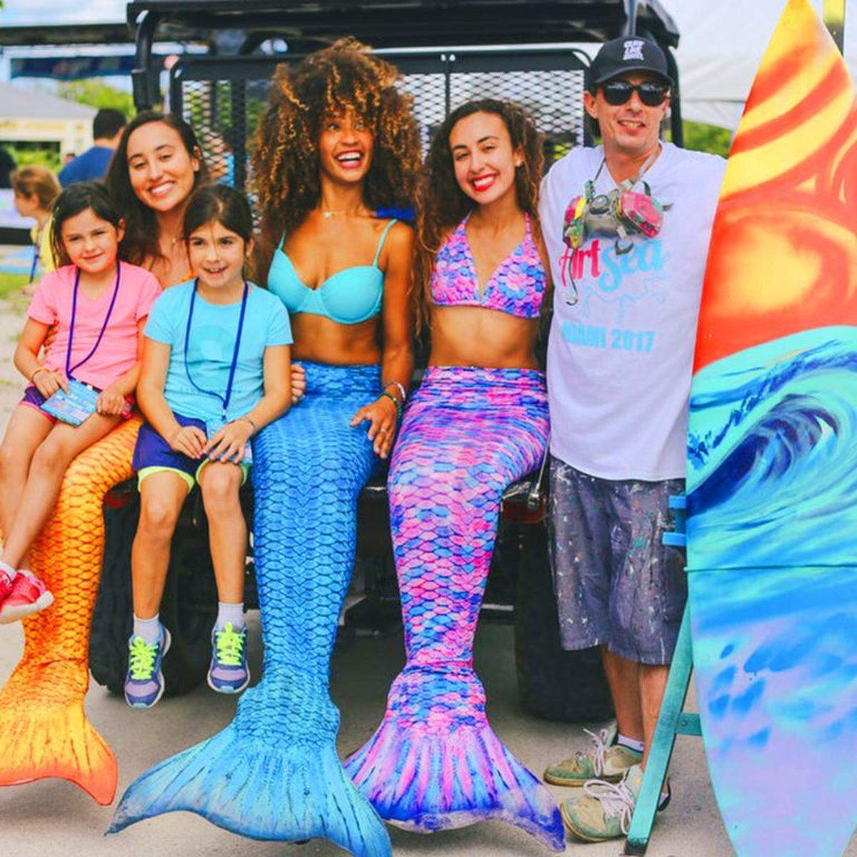 Festival de arte junto al mar en Miami Beach Bandshell.