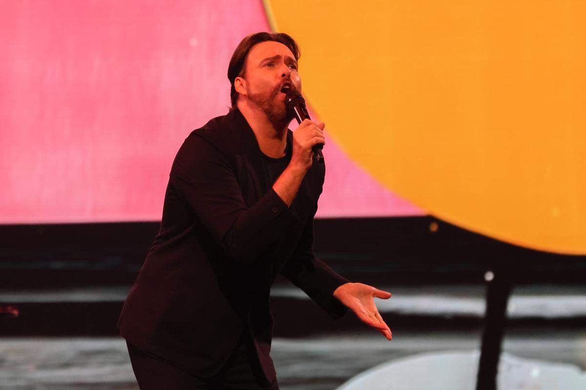 El comediante George Harris se presenta en concierto durante la 64ª edición del Festival Internacional de la Canción de Viña del Mar.