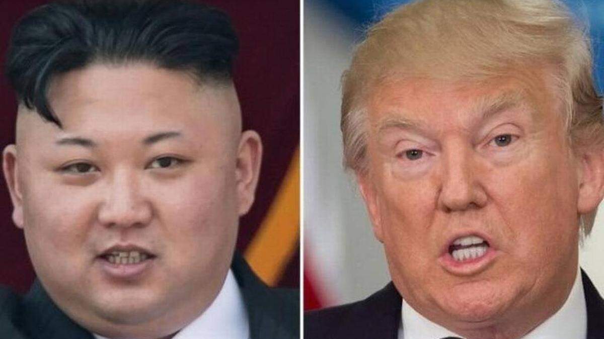 Kim Jong-Un, Donald Trump.
