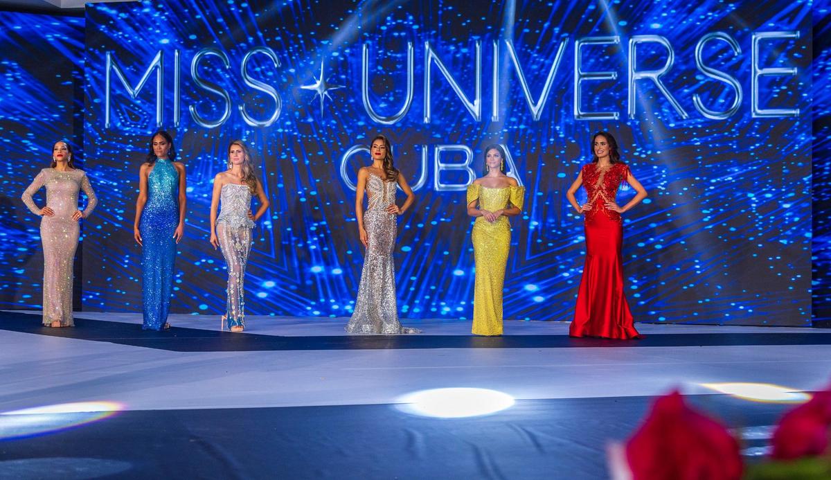 Arlety González (Cienfuegos); Yahima Mora (Santiago de Cuba); Leanny González (Artemisa); Maylín Hernández (Granma); Alina Robert (La Habana) y Marianela Ancheta (Región Central), las seis concursantes que llegaron hasta la penúltima ronda de Miss Universe Cuba, el 26 de septiembre en el Milander Center for Arts and Entertainment in Hialeah.