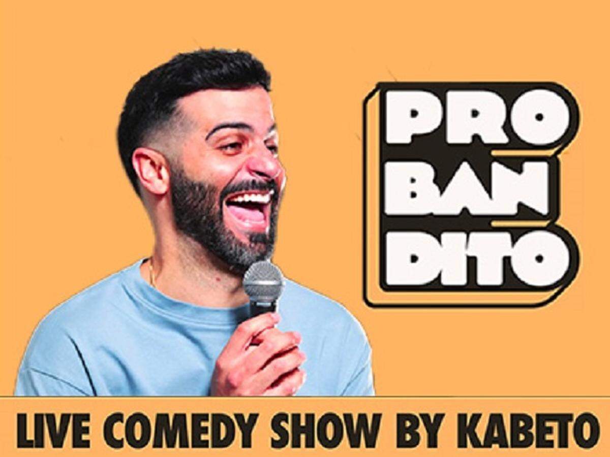 El comediante Kabeto con “Probanditoe” en el Teatro Trail.