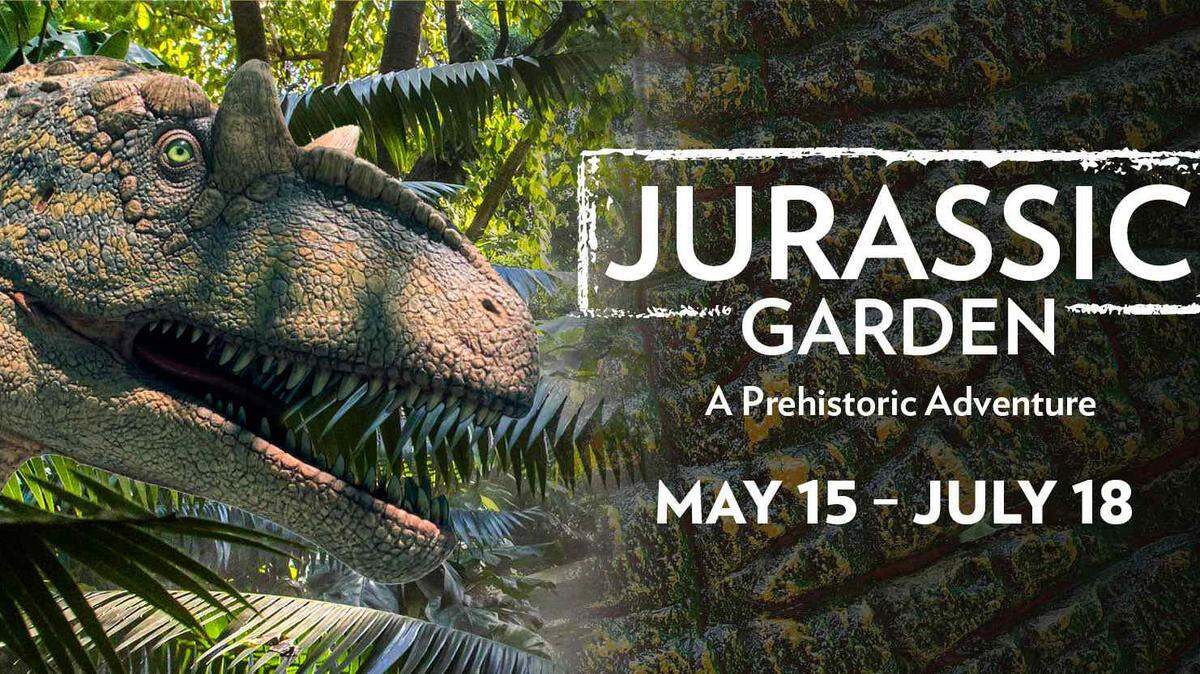 El mundo jurásico cobra vida en Fairchild, ideal para los niños.