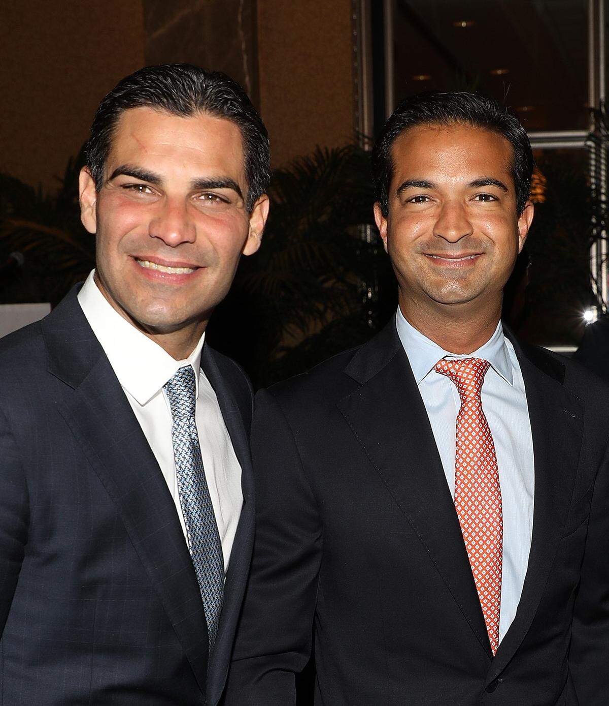 Miami Mayor Frances Suarez and former congressman Carlos Curbelo.