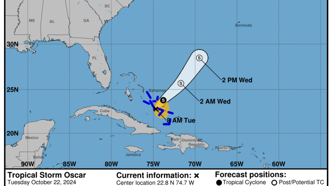 Bahamas es castigada de nuevo por Óscar pero ahora como tormenta