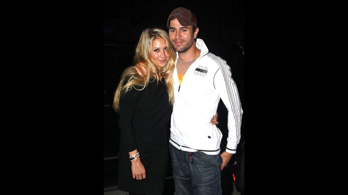 Enrique Iglesias y Anna Kournikova.