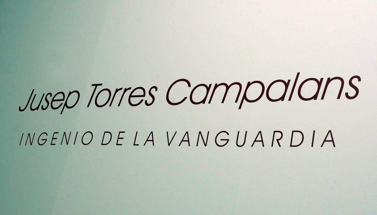 Cartel de la exposición “Jusep Torres Campalans, ingenio de la Vanguardia”, que estaba centrada en la figura de Jusep Torres, pintor imaginario creado por Max Aub.