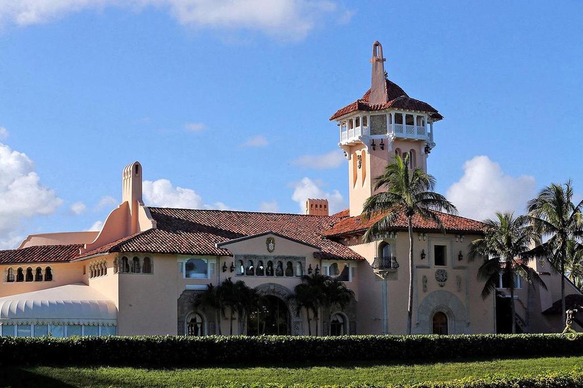 Donald Trump’s Mar-a-Lago mansion resort in Palm Beach.