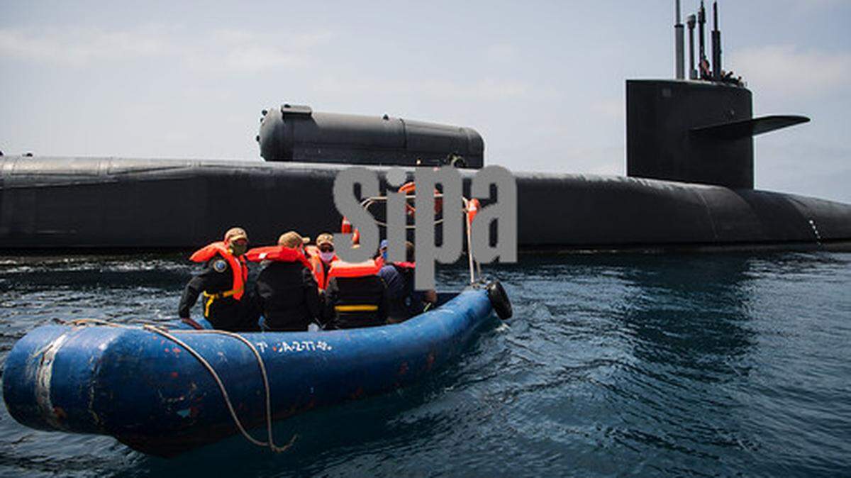 Foto de archivo del submarino de misiles guiados USS Georgia. 